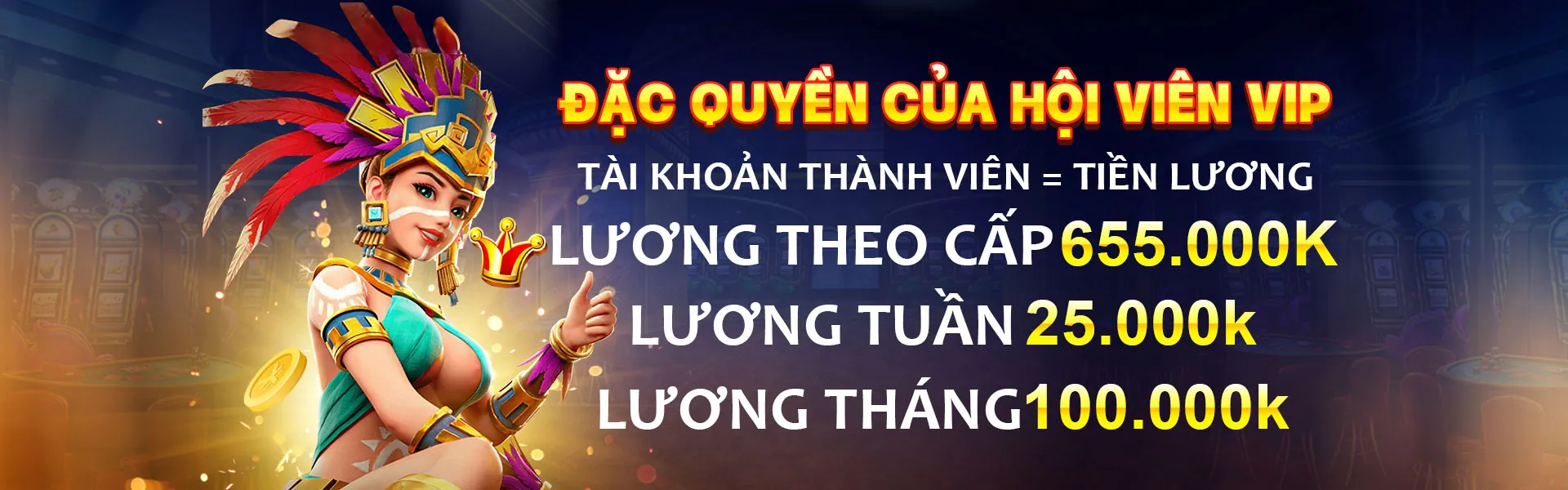 Banner khuyến mãi độc quyền tại rongho99